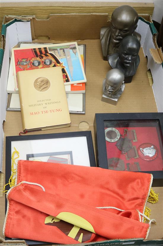 A group of Soviet Union medals and ephemera